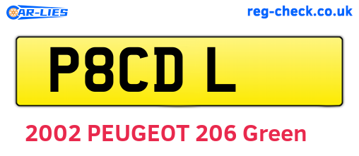 P8CDL are the vehicle registration plates.
