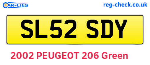 SL52SDY are the vehicle registration plates.