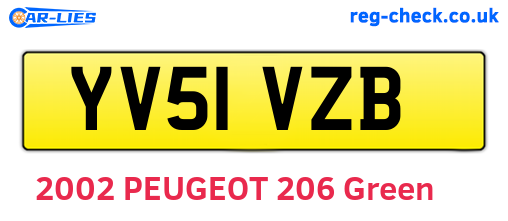 YV51VZB are the vehicle registration plates.