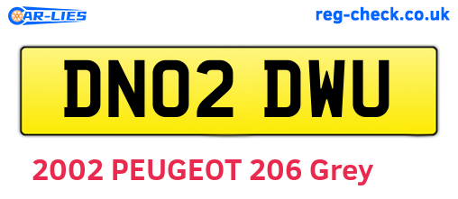 DN02DWU are the vehicle registration plates.