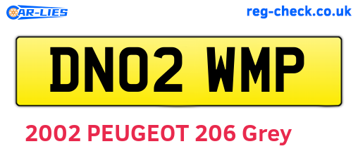 DN02WMP are the vehicle registration plates.