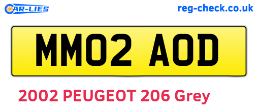 MM02AOD are the vehicle registration plates.