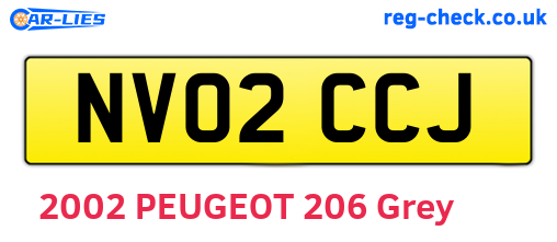 NV02CCJ are the vehicle registration plates.