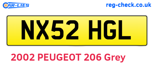 NX52HGL are the vehicle registration plates.