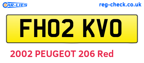 FH02KVO are the vehicle registration plates.