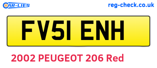 FV51ENH are the vehicle registration plates.