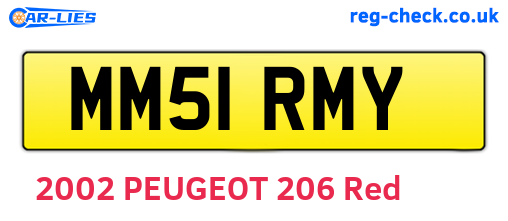 MM51RMY are the vehicle registration plates.
