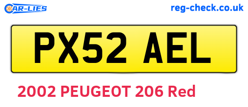 PX52AEL are the vehicle registration plates.