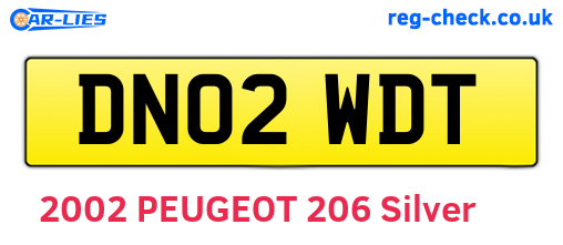 DN02WDT are the vehicle registration plates.