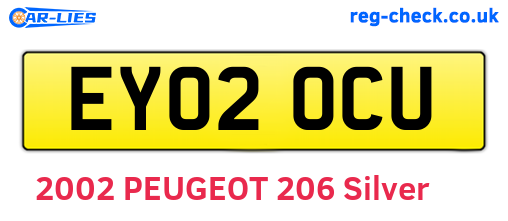 EY02OCU are the vehicle registration plates.