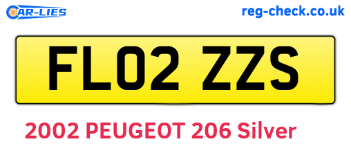 FL02ZZS are the vehicle registration plates.