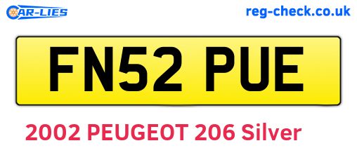 FN52PUE are the vehicle registration plates.