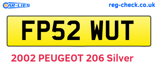 FP52WUT are the vehicle registration plates.