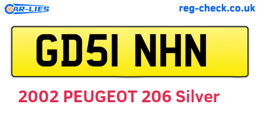 GD51NHN are the vehicle registration plates.