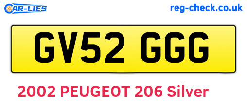 GV52GGG are the vehicle registration plates.
