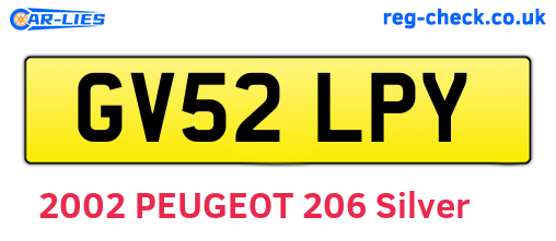 GV52LPY are the vehicle registration plates.