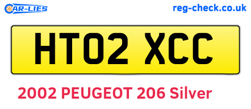 HT02XCC are the vehicle registration plates.