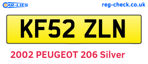 KF52ZLN are the vehicle registration plates.