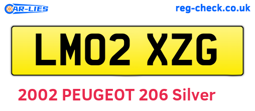 LM02XZG are the vehicle registration plates.