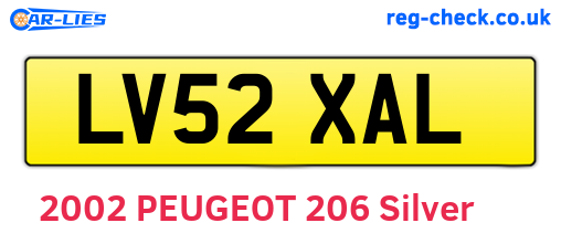 LV52XAL are the vehicle registration plates.