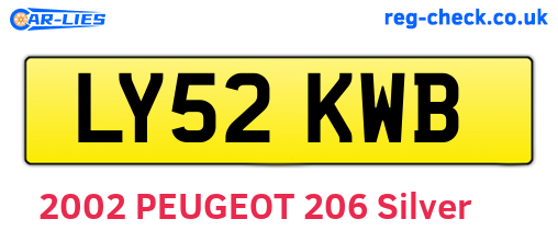 LY52KWB are the vehicle registration plates.