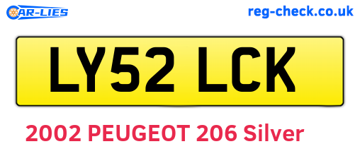 LY52LCK are the vehicle registration plates.