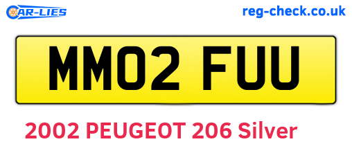 MM02FUU are the vehicle registration plates.