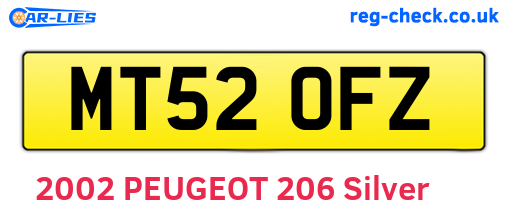MT52OFZ are the vehicle registration plates.