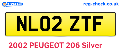 NL02ZTF are the vehicle registration plates.