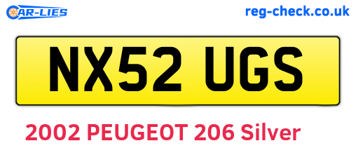 NX52UGS are the vehicle registration plates.