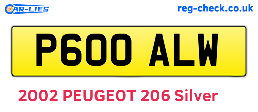 P600ALW are the vehicle registration plates.