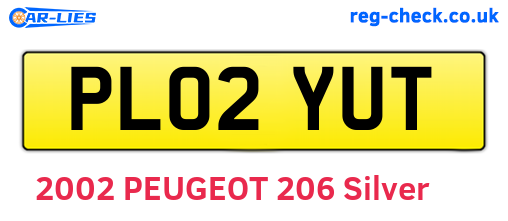 PL02YUT are the vehicle registration plates.