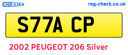S77ACP are the vehicle registration plates.