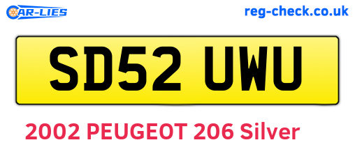 SD52UWU are the vehicle registration plates.