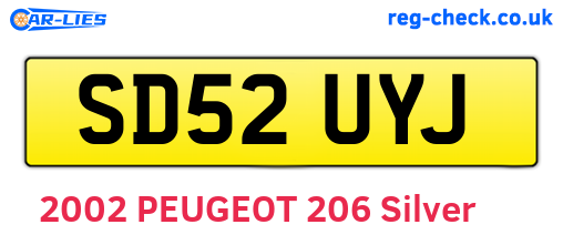 SD52UYJ are the vehicle registration plates.