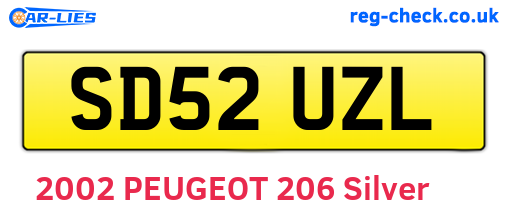 SD52UZL are the vehicle registration plates.