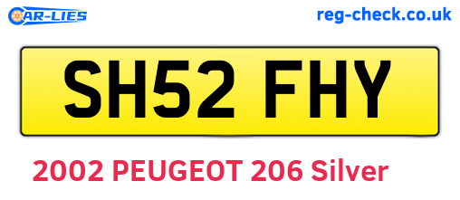 SH52FHY are the vehicle registration plates.