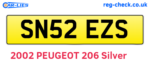 SN52EZS are the vehicle registration plates.