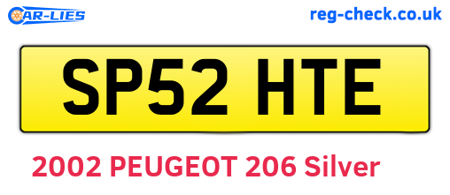 SP52HTE are the vehicle registration plates.