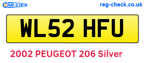 WL52HFU are the vehicle registration plates.