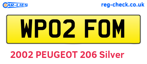 WP02FOM are the vehicle registration plates.
