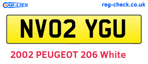 NV02YGU are the vehicle registration plates.