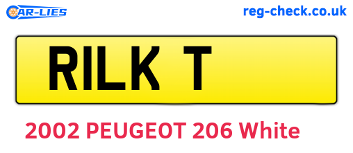 R1LKT are the vehicle registration plates.