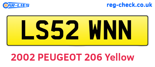 LS52WNN are the vehicle registration plates.