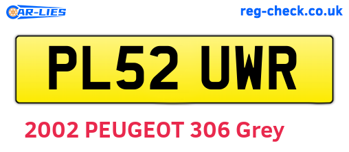 PL52UWR are the vehicle registration plates.