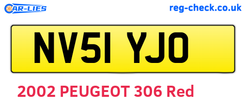 NV51YJO are the vehicle registration plates.