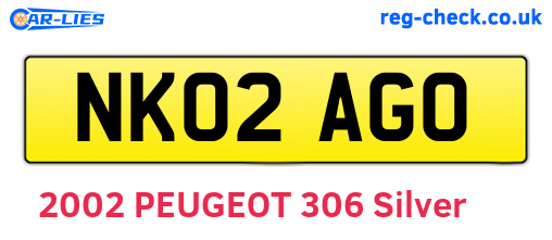 NK02AGO are the vehicle registration plates.