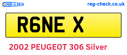 R6NEX are the vehicle registration plates.