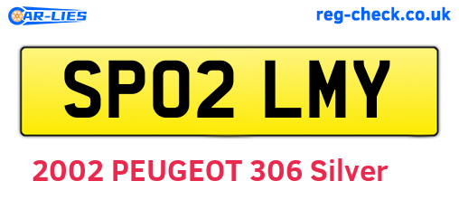 SP02LMY are the vehicle registration plates.