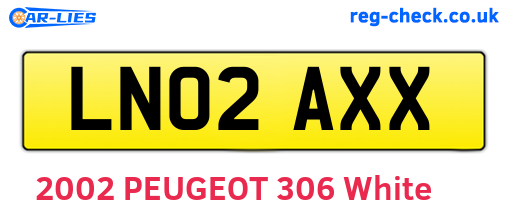 LN02AXX are the vehicle registration plates.
